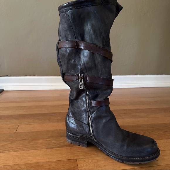 A.S.98 Bradley Boho Mid-calf Distressed Boots - Picture 5 of 14